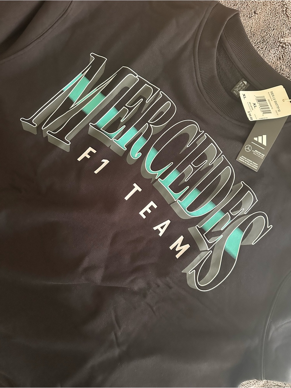 Adidas Mercedes AMG F1 Team Graphic Sweatshirt - BNWT men’s size XL